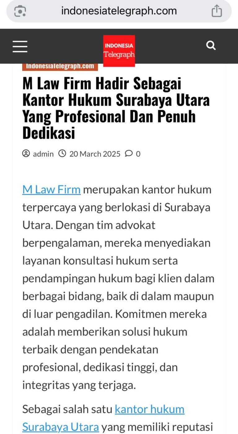 Pengacara Surabaya Utara